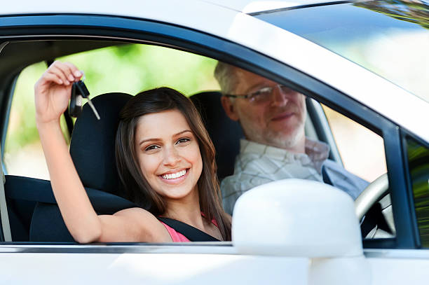 istock Woman showing keys 164122731