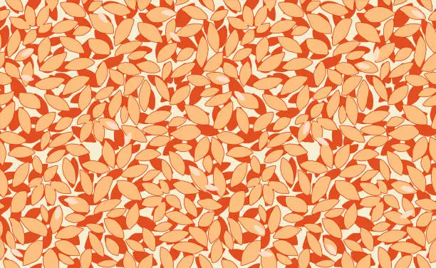 Vector illustration of Leafs pattern for decoration and textiles. small motif for decoration .