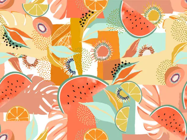 Vector illustration of tropical pattern