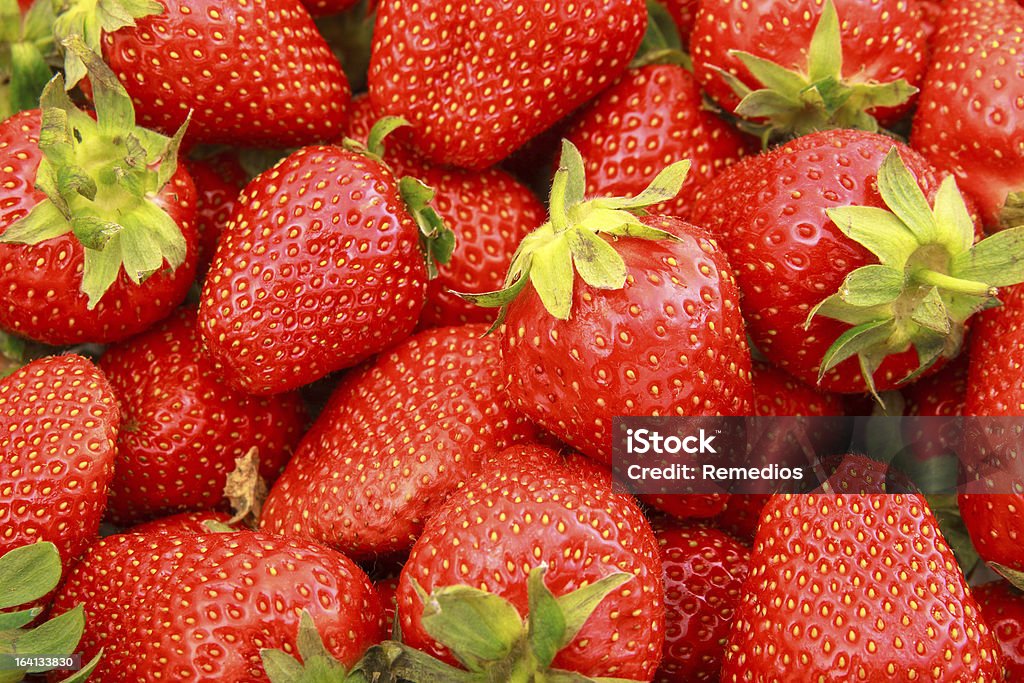 Fresh Strawberries Full Frame Background Fresh Ripe Strawberries Full Frame Background Food Stock Photo