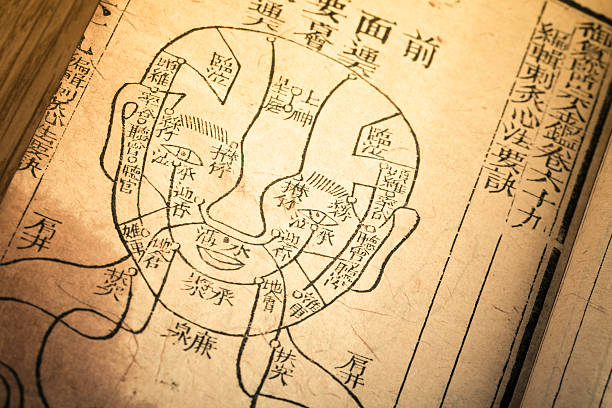 늙음 의학 book qing dynasty - acupuncture chinese medicine medicine chinese script 뉴스 사진 이미지