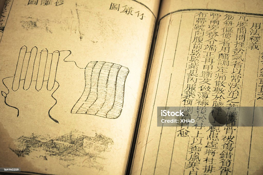 Stare książki z Dynastia Qing lek - Zbiór zdjęć royalty-free (Chińskie ziołolecznictwo)