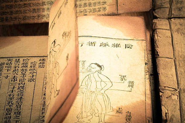 古い医学清王朝からのご予約 - chinese medicine medicine chinese script chinese culture ストックフォトと画像