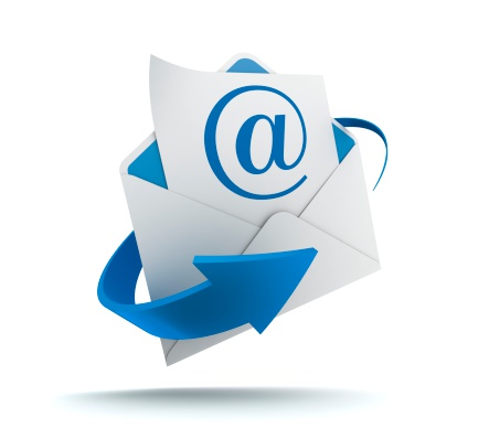 e mail, surrounding arrow