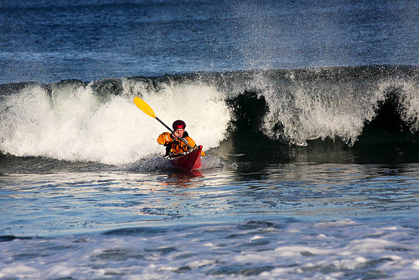 istock Kayak surfer in action 164143119