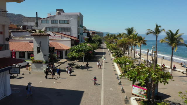 Flying Down Malecon (boardwalk) in Puerto Vallarta