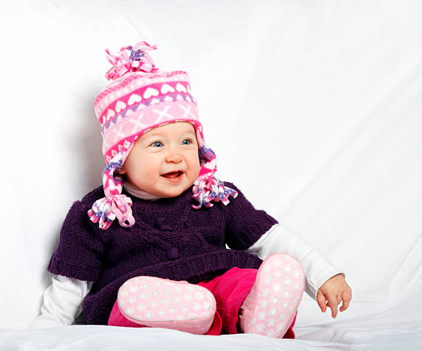 istock Baby in Winter Hat 164143822