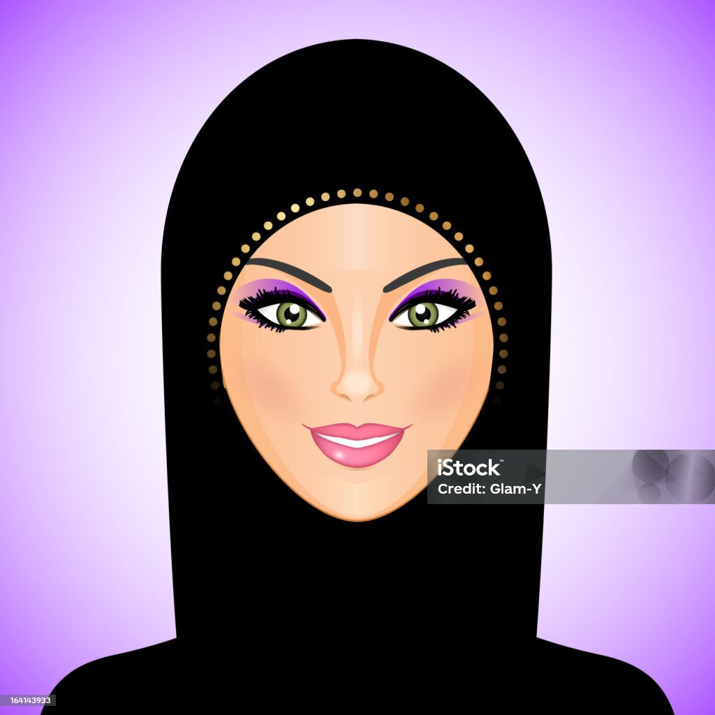 Arab woman Vector illustration of arab woman Eps 10 +transparency effects used) Adult stock vector