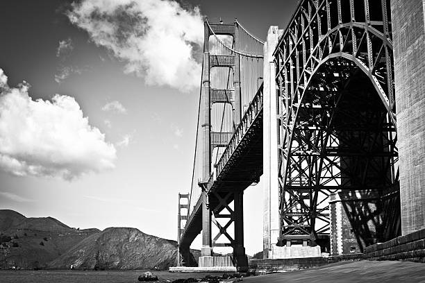 istock Golden Gate Bridge in Black and White, San Francisco 164147413