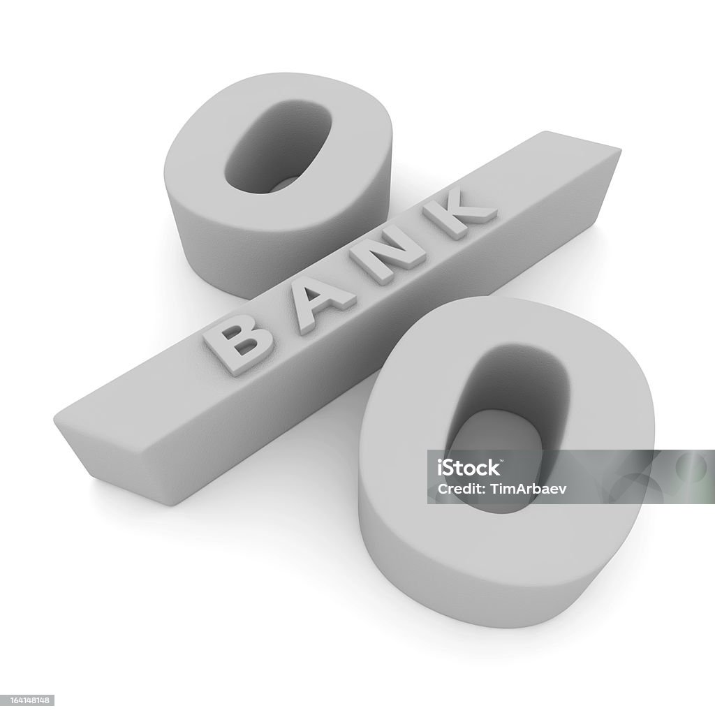 Bancaria il tasso di interesse - Foto stock royalty-free di Affari