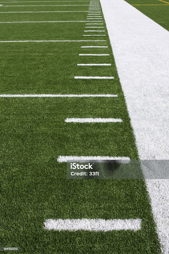 Iarda linee di campo di Football americano - Foto stock royalty-free di Attività ricreativa