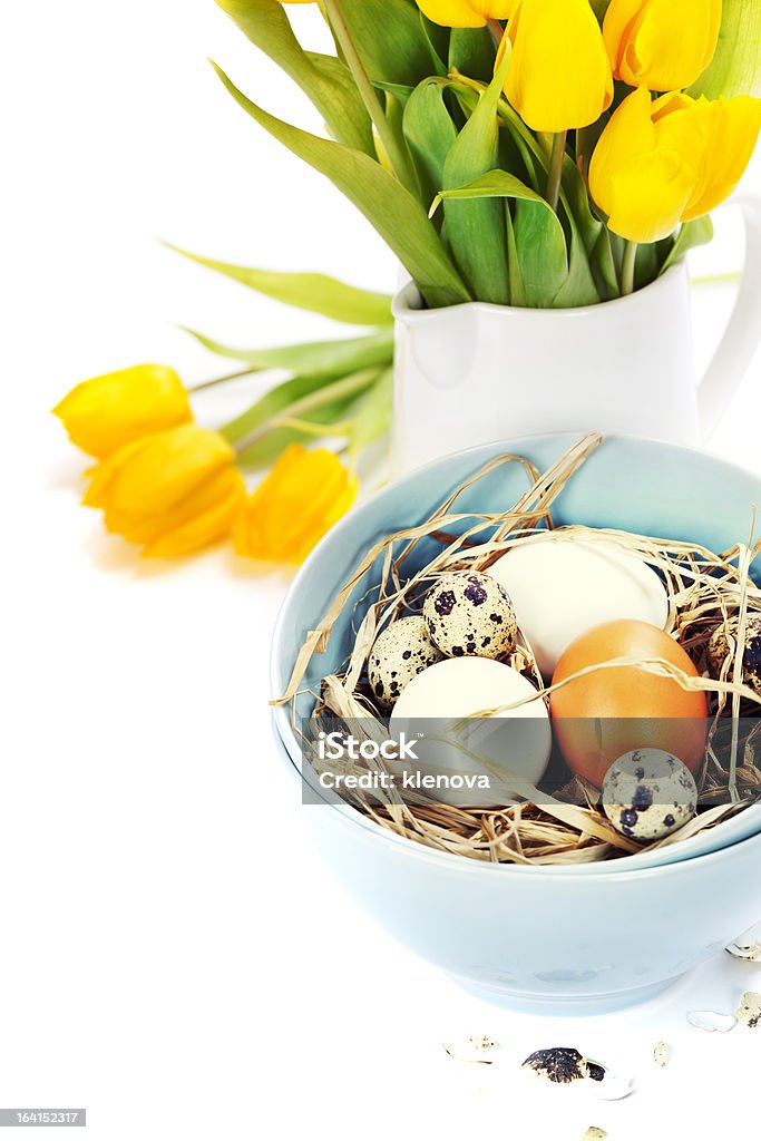 Composizione di Pasqua - Foto stock royalty-free di Bianco