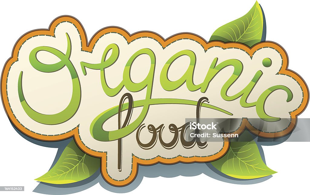 Organic żywnością - Grafika wektorowa royalty-free (Baner)