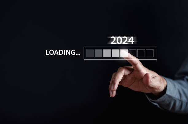 istock Loading progress from 2023 to 2024 to countdown merry christmas and happy new year, Planning and challenge strategy in new year 2024 Concept. 1641525238
