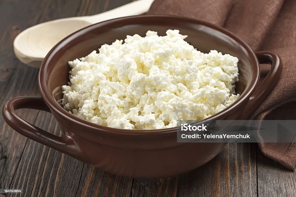 Cheese cottage Bowl Stock Photo