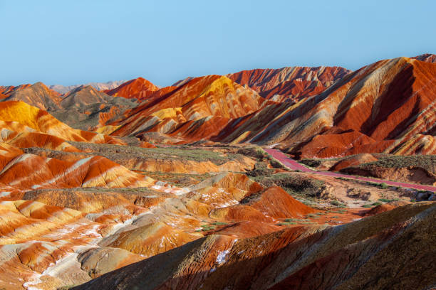 istock Rainbow mountain. Zhangye Danxia National Geopark, Gansu, China 1641540317