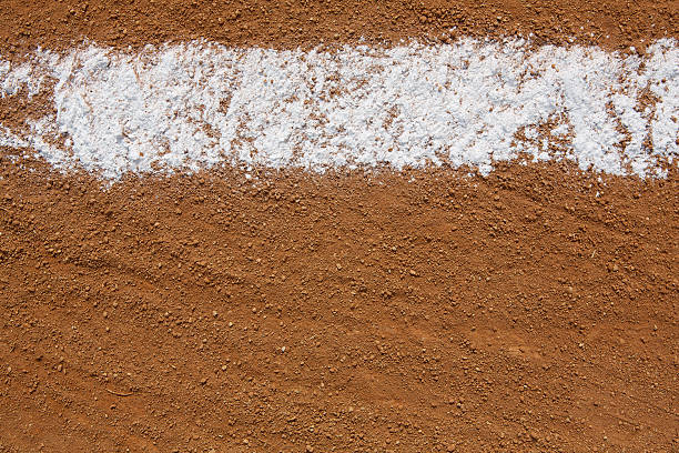 istock Baseball Infield Chalk Line 164154966
