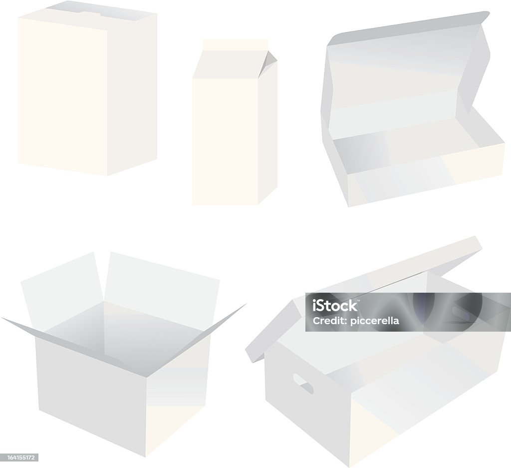 Bianco box - arte vettoriale royalty-free di Attrezzatura