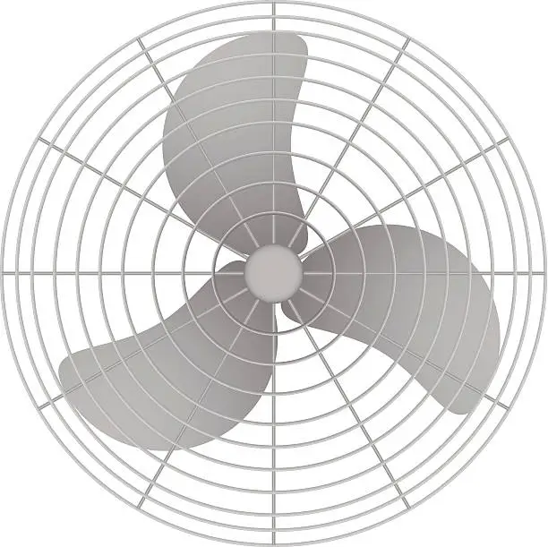 Vector illustration of Oscillating Fan