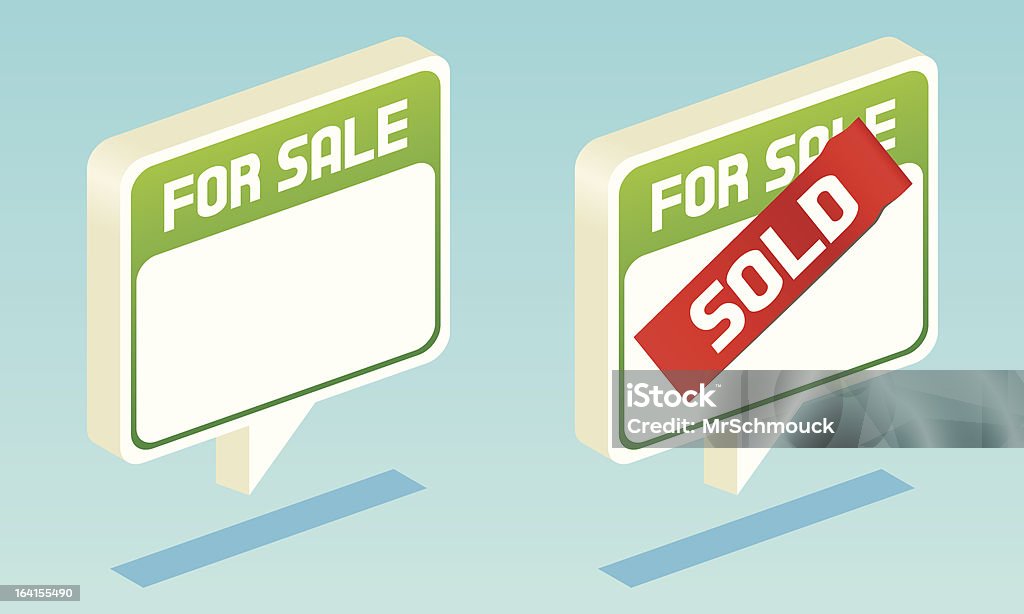 Знак для продажи - Векторная графика For Sale - английское словосочетание роялти-фри