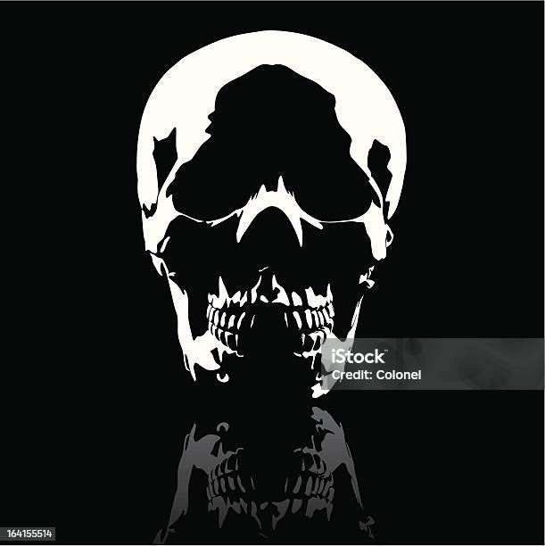 Skull Stock Illustration - Download Image Now - Dark, Back Lit, Black Color