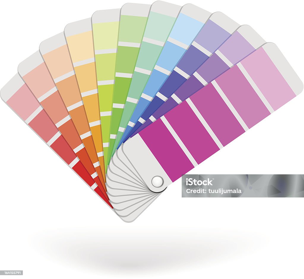 Beispiel Farben Katalog - Lizenzfrei Farbprobe Vektorgrafik