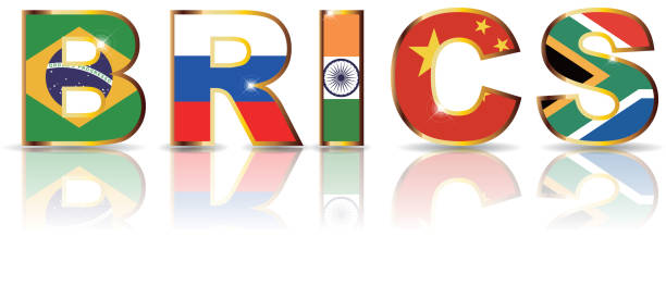 BRICS Five countries constitute the "BRICS":  Brazil,Russia,India,China,South Africa brics stock illustrations
