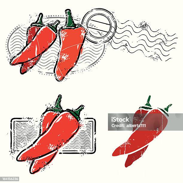 Vetores de Chilipeppers Em Cena Como Daaang É Quente e mais imagens de Pimenta - Pimenta, Calor, Condimento - Temperos