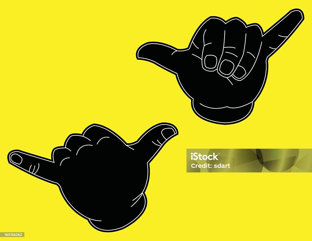 Hang Loose - arte vectorial de Gesto Shaka libre de derechos