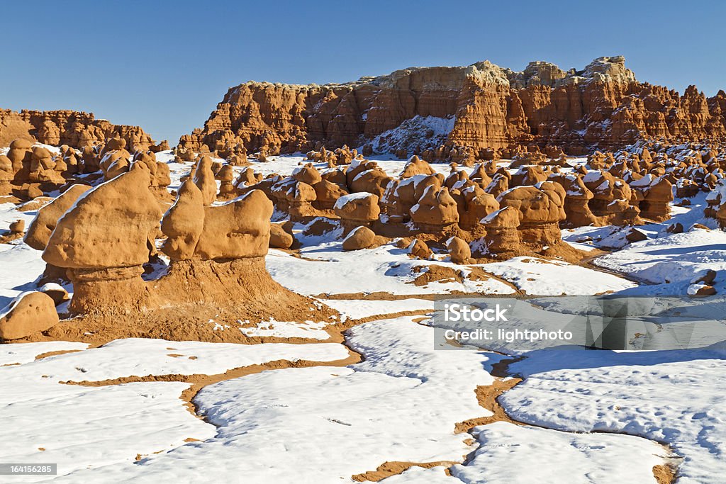 Гоблин долине снег Rivulets - Стоковые фото Скалы Худу роялти-фри