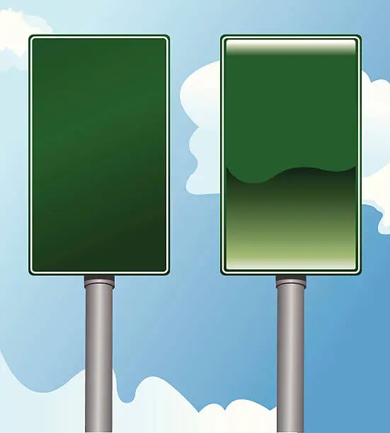 Vector illustration of Mile Marker