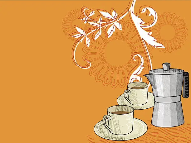 Vector illustration of coffe