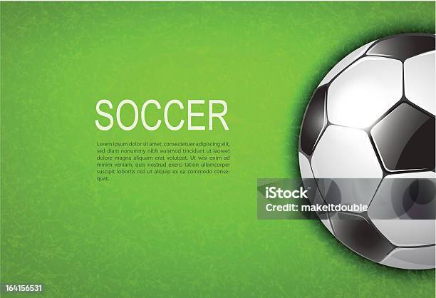 Piłka Nożna Na Polu - Stockowe grafiki wektorowe i więcej obrazów Bez ludzi - Bez ludzi, Biały, Czarny kolor