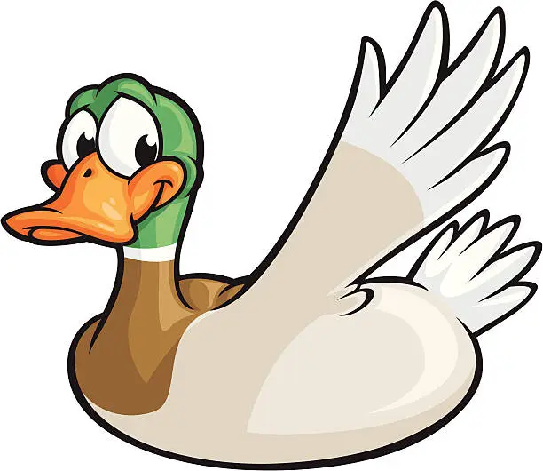 Vector illustration of Duck Wave