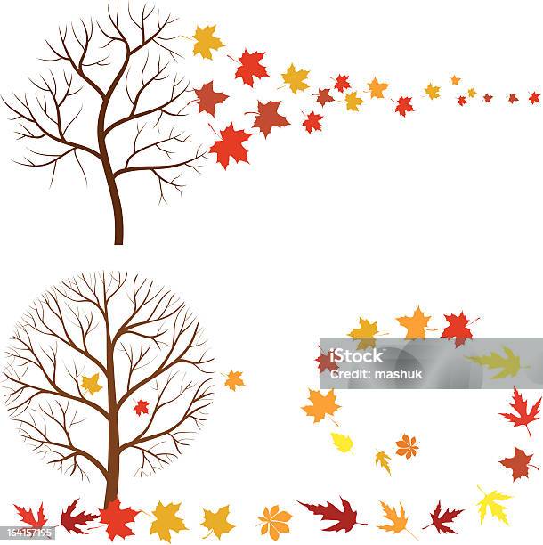 추절 트리 9월에 대한 스톡 벡터 아트 및 기타 이미지 - 9월, 가을, 갈색