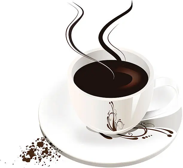 Vector illustration of Cup of coffee