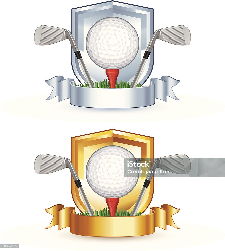 Escudo de golfe - Vetor de Golfe royalty-free