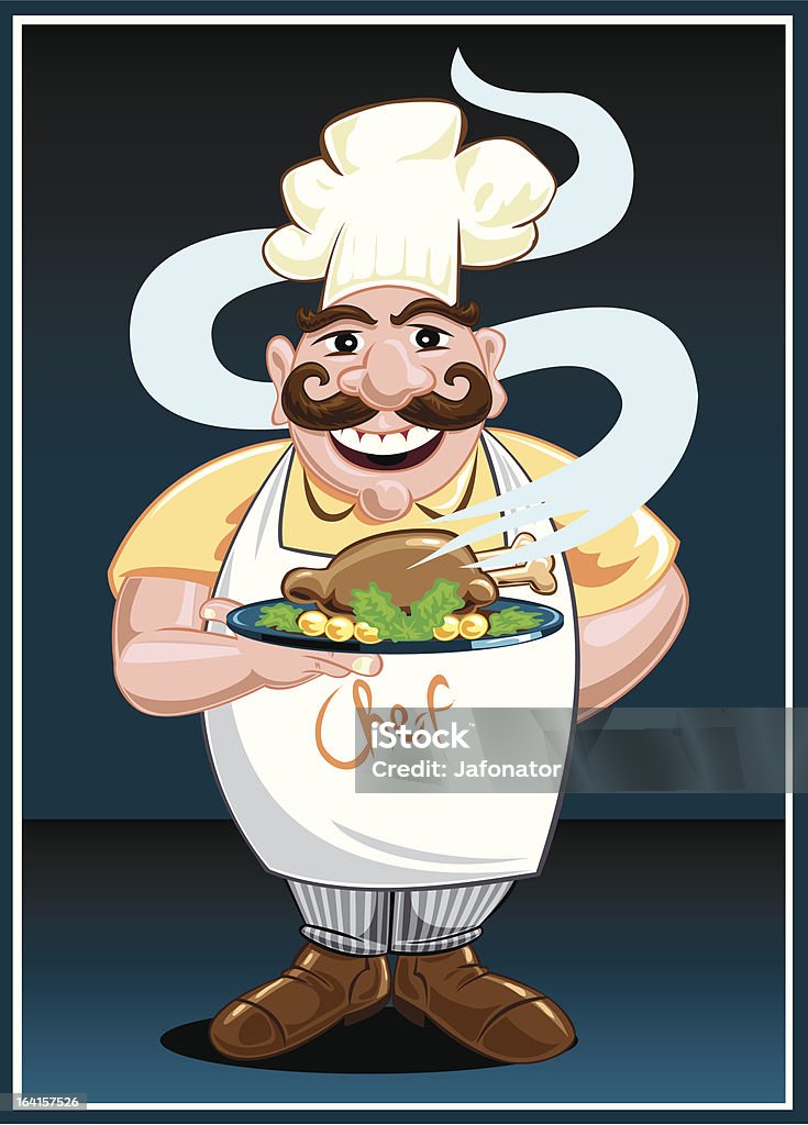 Rectangular Happy Chef The Happy Chef Stock Illustration - Download Image Now - Chef, Food ...