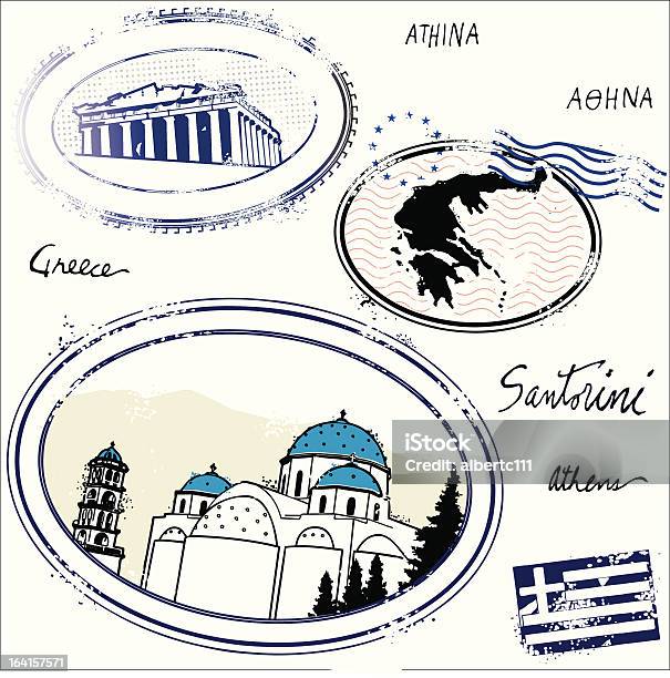 El Greccos Stock Vektor Art und mehr Bilder von Insel Santorin - Insel Santorin, Athen - Griechenland, Europa - Kontinent