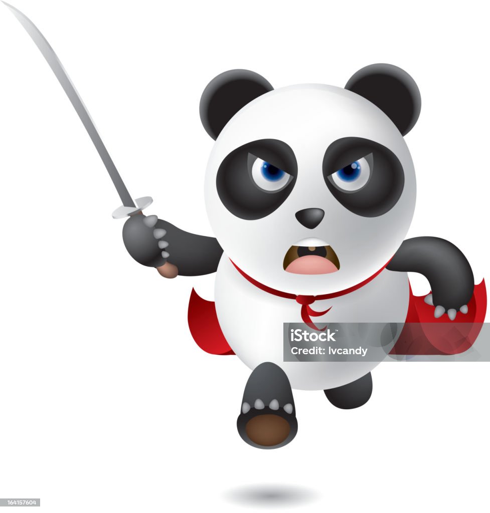 Panda guerreiro - Royalty-free Banda desenhada - Produto Artístico arte vetorial