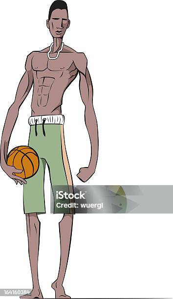 Jogador De Basquetebol - Arte vetorial de stock e mais imagens de Basquetebol - Basquetebol, Bola de Basquetebol, Cool