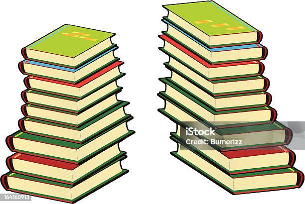 Stack Di Libro - Immagini vettoriali stock e altre immagini di Ammucchiare - Ammucchiare, Catasta, Educazione