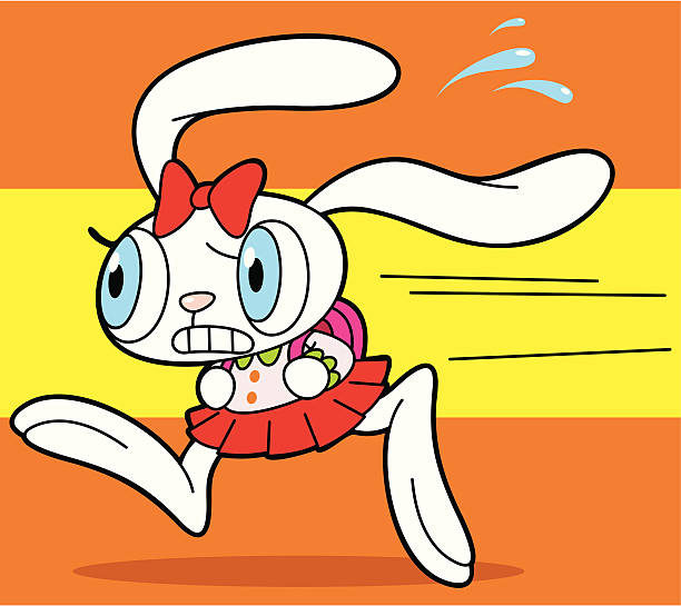 Rabbit Cartoon vector art illustration