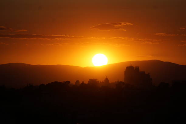 istock Beautiful sunset in a park in Madrid 1641626701