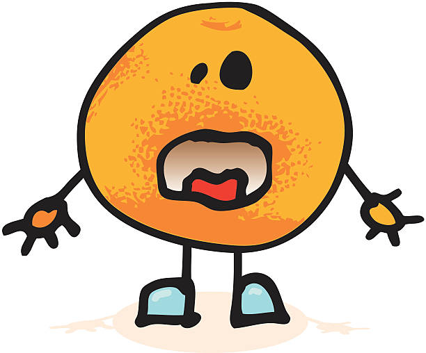 Orange Man vector art illustration