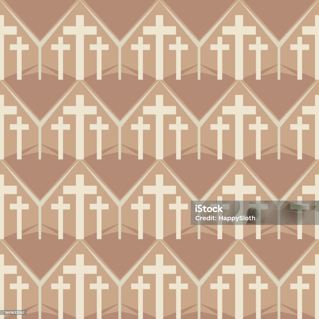 Simple 3 Cross Design Three Cross Pattern Stock Illustration - Download Image Now - Abstract ...
