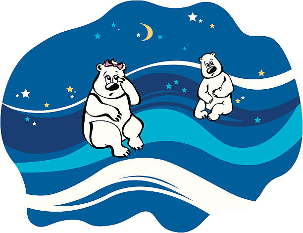 Orsi polari - illustrazione arte vettoriale