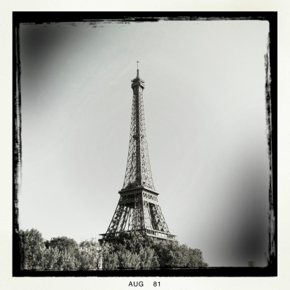 Eiffel tower in Paris, France. Shot made with iPhone.