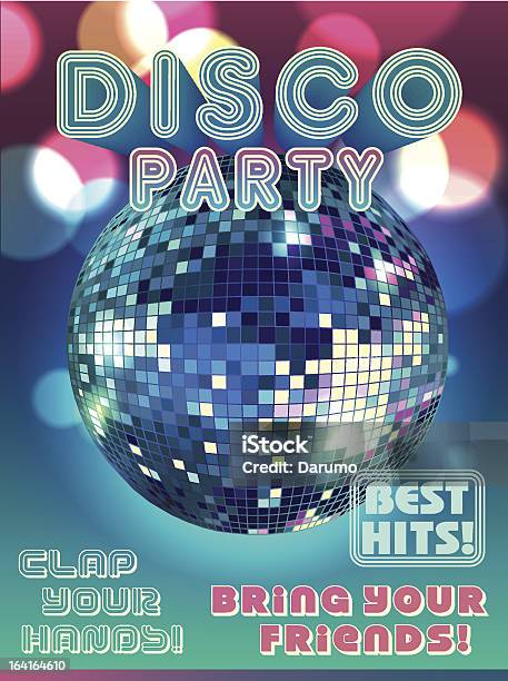 Disco Party Poster Stock Illustration - Download Image Now - Disco Ball, Nightclub, Arranging