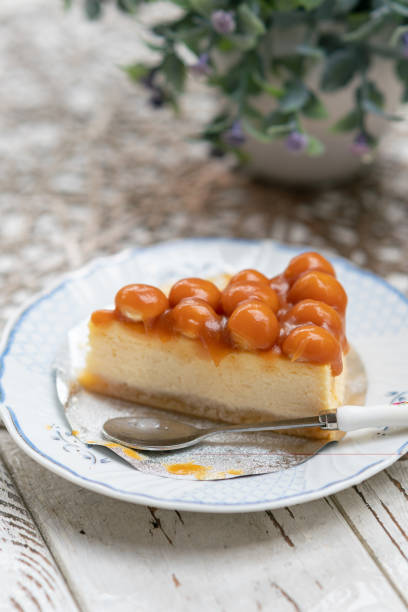 istock macadamia nuts with caramel sauce cheese cake 1641650178